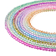 pandahall 10 нити 10 цвета прозрачные градиентные цветные нити стеклянных бусин(GLAA-TA0001-55)-3
