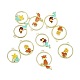 Golden Alloy Enamel Pendants(WG87793-05)-1