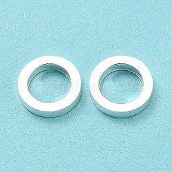 201 Stainless Steel Linking Rings, Round Ring, 925 Sterling Silver Plated, 10x2mm, Inner Diameter: 6.8mm(STAS-H180-05S)