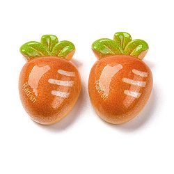 Resin Cabochons, Carrot, 23.5x16x9.5mm(CRES-Z010-03E)