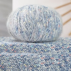 Wool Fibre Yarn, for Sweater Hat Socks Baby Blankets, Blue, 3mm(PW-WGDA23B-03)