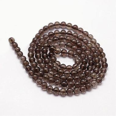 Natural Smoky Quartz Beads Strands(G-N0195-02-3mm)-2