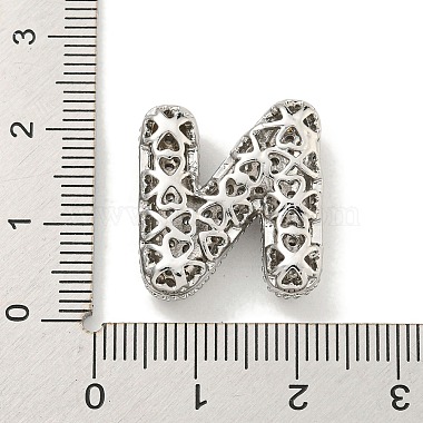 Platinum Plated Brass Micro Pave Cubic Zirconia Pendants(KK-L073-001P-N)-3