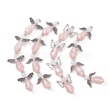 Angel Fairy Shape Electroplate Glass Beads Strands(AJEW-JB01173-02)-2