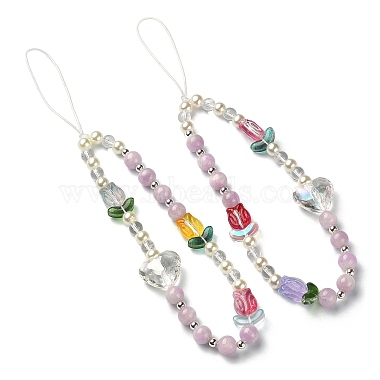 Mixed Color Gemstone Mobile Straps