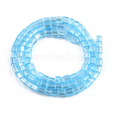 Transparent Electroplate Glass Bead Strands(GLAA-N047-08-C08)-2