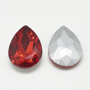 Pointed Back Glass Rhinestone Cabochons(RGLA-T081-13x18mm-07)-2