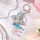 Butterfly Shape Resin & Acrylic Keychain(X1-KEYC-JKC01067-05)-2