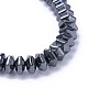 Non-magnetic Synthetic Hematite Stretch Bracelets(BJEW-F376-02)-3