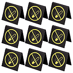 Acrylic No Smoking Sign Billboard, Black, 50x42x46mm(DJEW-WH0043-40)