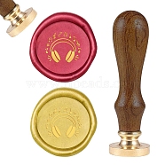 DIY Wood Wax Seal Stamp, Other Pattern, 90mm, Stamps: 25x14.5mm(AJEW-WH0131-178)