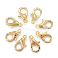 Zinc Alloy Lobster Claw Clasps, Parrot Trigger Clasps, Cadmium Free & Lead Free, Golden, 14x8mm, Hole: 1.8mm(E105-G)
