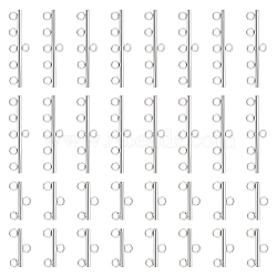 Unicraftale 40Pcs 2 Style 304 Stainless Steel Chandelier Component Links, 6 Loop Connector and 3 Loop Connector, Stainless Steel Color, 7~8.5x12~27x1.5mm, Hole: 2~2.5mm, 20pcs/style(STAS-UN0037-88)