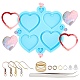 DIY Heart Shape Earring Silicone Mold Kits(DIY-OC0002-79)-1
