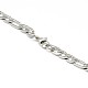 Fashionable 304 Stainless Steel Figaro Chain Necklaces for Men(X-STAS-A028-N017P)-3