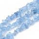 Chapelets de perles en aigue-marine naturelle(X-G-S363-019)-1