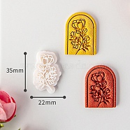 Plastic Clay Pressed Molds Set, Clay Cutters, Clay Modeling Tools, Carnation, 3.5x2.2cm(PW-WG71343-07)