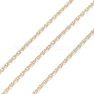 Brass Rope Chains, Soldered, Real 14K Gold Filled, 1mm(CHC-M023-22A-G)