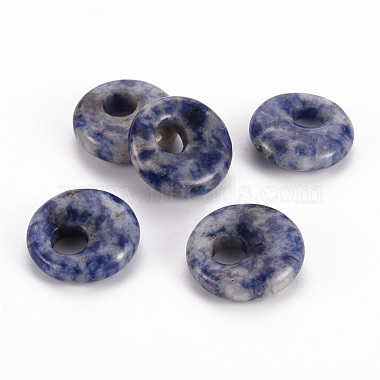 Disc Blue Spot Jasper Pendants