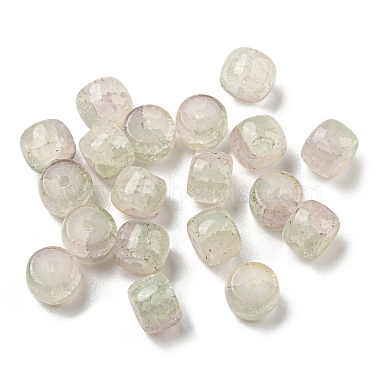 Transparent Crackle Glass Beads Strand(GLAA-D012-01D)-2
