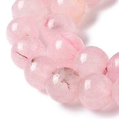 Natural Rose Quartz Dyed Beads Strands(G-B046-07-6MM)-3