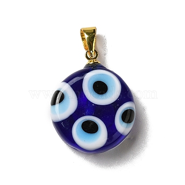 main mauvais pendentifs Murano d'oeil(LAMP-F030-01G)-2