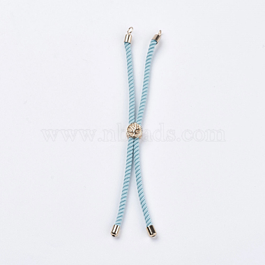 Nylon Twisted Cord Bracelet Making(MAK-F018-09G-RS)-2