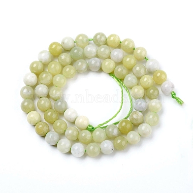 Natural Green Jade Beads Strands(G-G844-01-8mm)-2