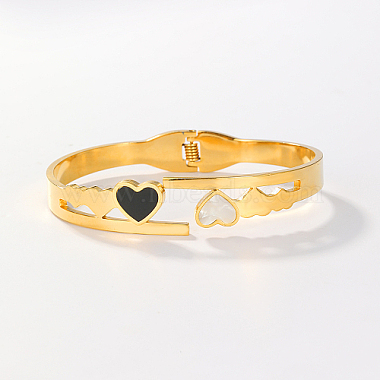 Heart Shell Cuff Bangles