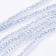 1 Strand Faceted Electroplate Glass Rondelle Beads Strands(X-EGLA-J025-F19)-1