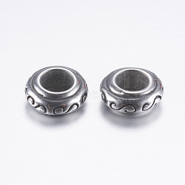 9mm Rondelle Stainless Steel Beads