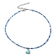 Alloy Enamel Heart Charm Necklace(NJEW-PH01493-04)-1