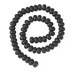 1 Strand Natural Lava Rock Beads Strands, Rondelle, 10.5x6.5mm, Hole: 0.8mm, about 59pcs/strand, 14.69''(37.3cm)(G-TA0003-44C)