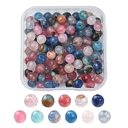 130Pcs Dyed Natural Multi-Color Agate Beads Strands, Faceted Round, More Size Available, Mixed Color, 6mm, Hole: 1mm(G-YW0001-31)
