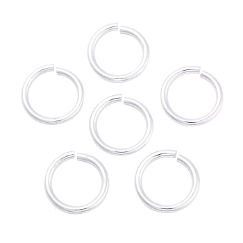 Aluminum Open Jump Rings, Saw Cut Round, Silver, 15x2mm, 12 Gauge, Inner Diameter: 11mm