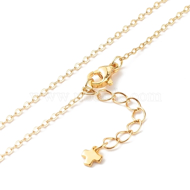 Brass Cubic Zirconia Pendant Necklace(NJEW-JN03531-01)-5