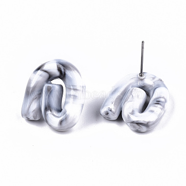 Opaque Resin Stud Earrings(EJEW-T012-01-A03)-3