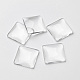 Transparent Glass Square Cabochons(X-GGLA-S022-20mm)-1