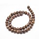 Brins de perles rondes en jaspe en peau de léopard naturel(X-G-P072-45-10mm)-2