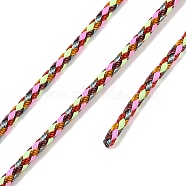 Braided Round Steel Wire, for DIY Bracelets, Colorful, 3.2mm(OCOR-D300-16)