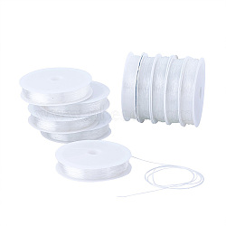 Crystal Elastic Thread, Clear, 0.4mm, 10m/roll, 10rolls/box(EW-TA0001-01-0.4mm)