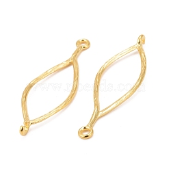 Tibetan Style Alloy Oval Links connectors, Lead Free & Nickel Free, Golden, 44x14x1.5mm, Hole: 1.5mm(X-TIBEP-A10954-G-FF)
