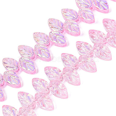Electroplate Transparent Glass Beads Strands(EGLA-N056-03A-05)-1
