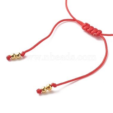 Heart and Evil Eye Acrylic Braided Bead Bracelet for Teen Girl Women(BJEW-JB06997-02)-6