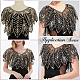 Polyester with Plastic Feather Sequin Shawls(AJEW-CY0003-24)-5