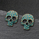Punk Rock Style Halloween Alloy Earrings Sets(EJEW-F238-27)-5