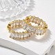 Brass Micro Pave Cubic Zirconia Huggie Hoop Earrings(EJEW-K083-37G-B)-1