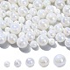 100Pcs 5 Styles ABS Plastic Imitation Pearl Beads(KY-CJ0002-03)-1
