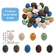 81pcs 9 colors Natural Lava Rock Beads Strands(G-AR0005-63)-2