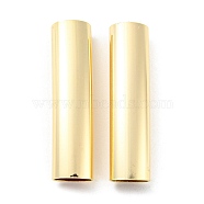 Brass Tube Bead, Long-Lasting Plated, Lead Free & Cadmium Free, Column, Golden, 30x7x5.5mm, Hole: 4x6.5mm(KK-H452-36G)